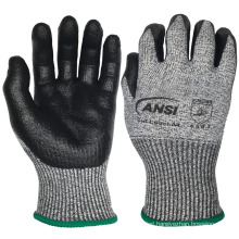 EN388:4543 13G HPPE/Steel Knit Blast Nitrile Palm Coated ANSI A4 Cut Resistant Industrial Safety Work Gloves